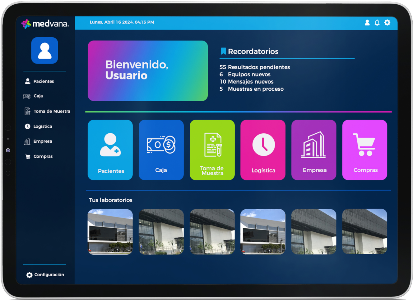 Fotografía de aplicación Medvana